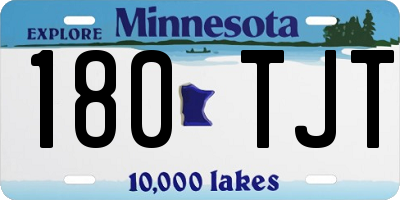 MN license plate 180TJT