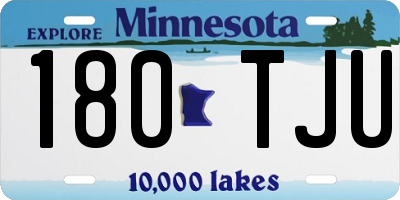 MN license plate 180TJU