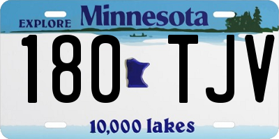 MN license plate 180TJV