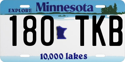MN license plate 180TKB