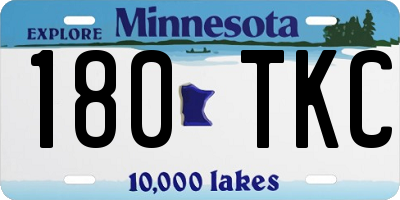 MN license plate 180TKC