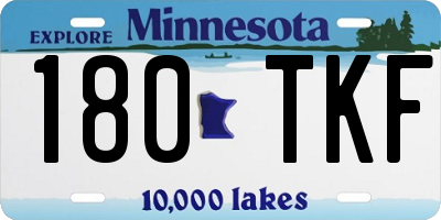 MN license plate 180TKF