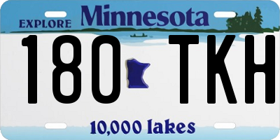 MN license plate 180TKH