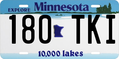 MN license plate 180TKI
