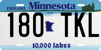 MN license plate 180TKL