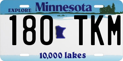 MN license plate 180TKM