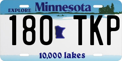 MN license plate 180TKP