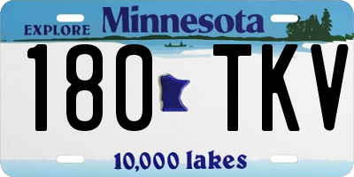 MN license plate 180TKV