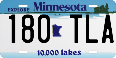 MN license plate 180TLA
