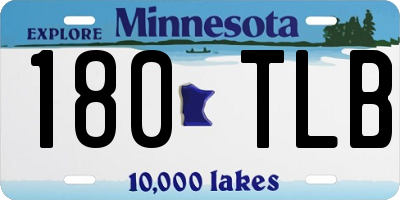MN license plate 180TLB