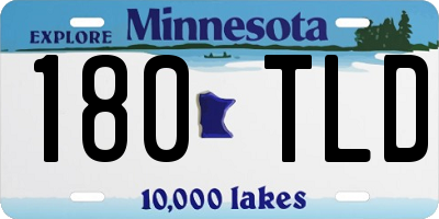 MN license plate 180TLD