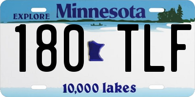 MN license plate 180TLF
