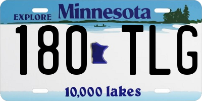 MN license plate 180TLG