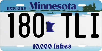 MN license plate 180TLI