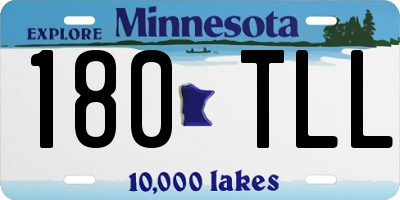 MN license plate 180TLL
