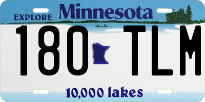 MN license plate 180TLM