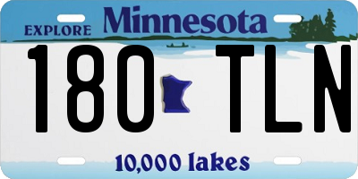 MN license plate 180TLN