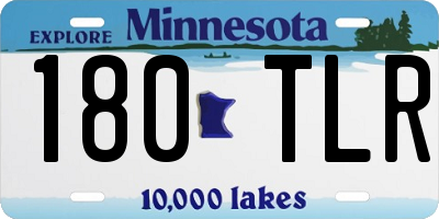 MN license plate 180TLR