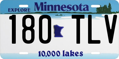 MN license plate 180TLV