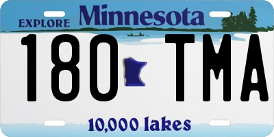 MN license plate 180TMA