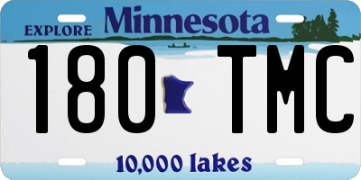 MN license plate 180TMC