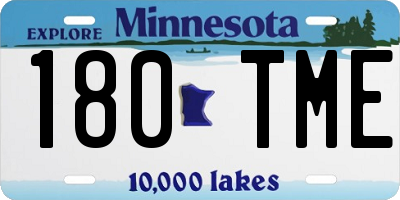 MN license plate 180TME