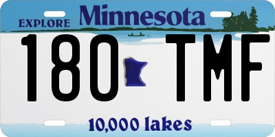 MN license plate 180TMF