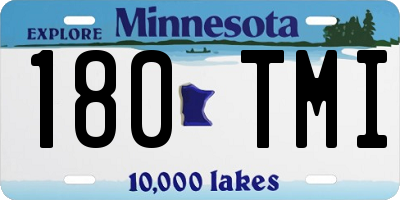 MN license plate 180TMI
