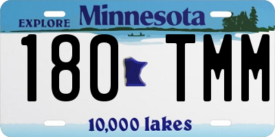 MN license plate 180TMM