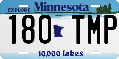 MN license plate 180TMP