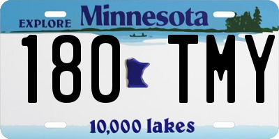 MN license plate 180TMY