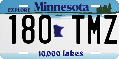 MN license plate 180TMZ
