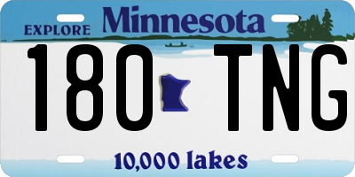 MN license plate 180TNG
