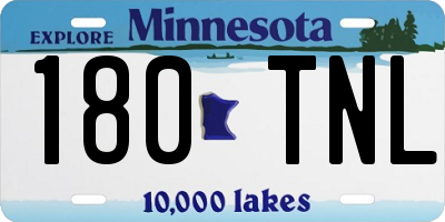 MN license plate 180TNL