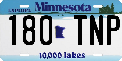 MN license plate 180TNP
