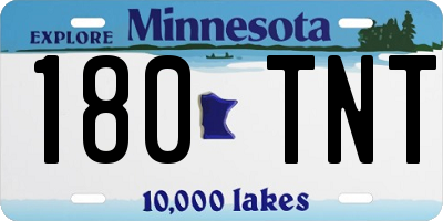MN license plate 180TNT