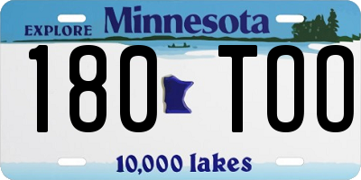 MN license plate 180TOO