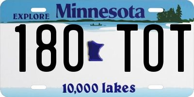 MN license plate 180TOT