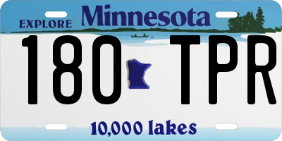 MN license plate 180TPR