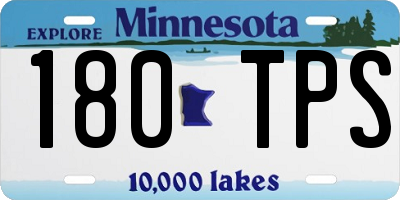 MN license plate 180TPS