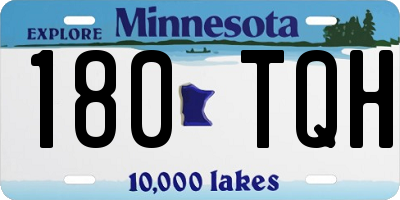 MN license plate 180TQH