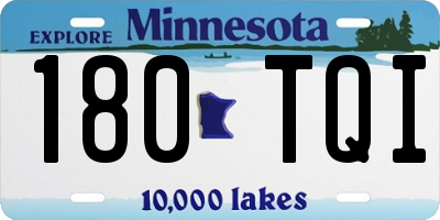 MN license plate 180TQI