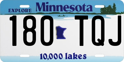 MN license plate 180TQJ