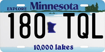 MN license plate 180TQL