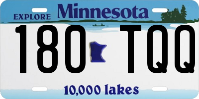 MN license plate 180TQQ