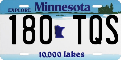 MN license plate 180TQS