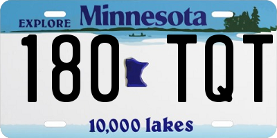 MN license plate 180TQT