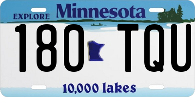 MN license plate 180TQU