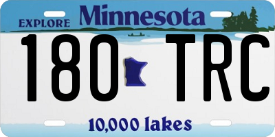 MN license plate 180TRC
