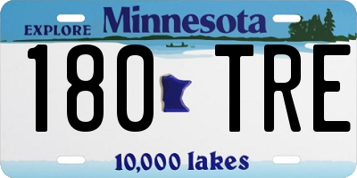 MN license plate 180TRE